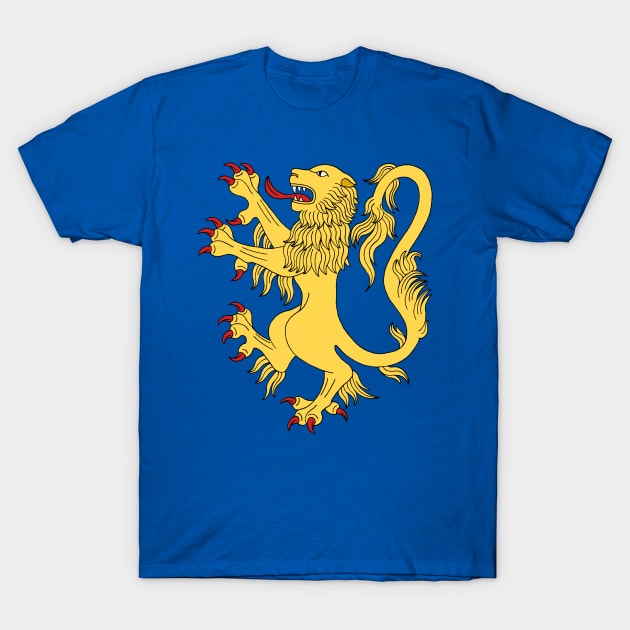 Lion Rampant T-Shirt by AzureLionProductions